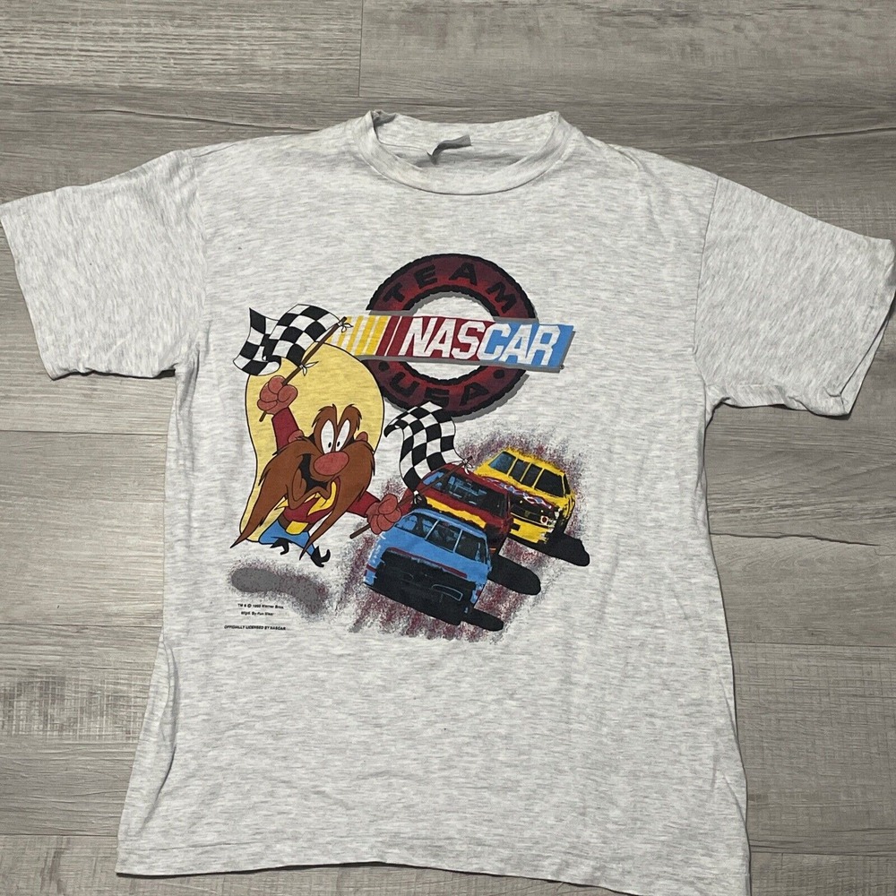 1993 vtg Nascar Looney Toons t shirt XL single‎ stitch Yosemite Sam